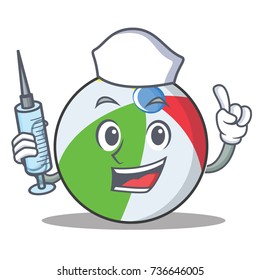 Nurse ball character cartoon style