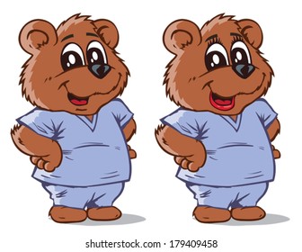 Nurse bear. Part of a series.