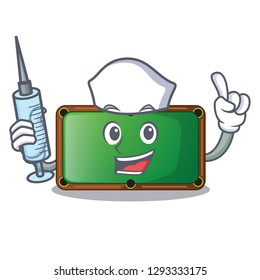 Nurse billiard table is insulated with characters