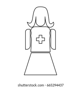 Nurse black icon .