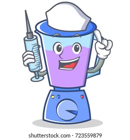 Nurse blender character cartoon style