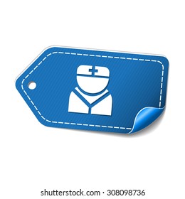 Nurse blue Vector Icon Design
