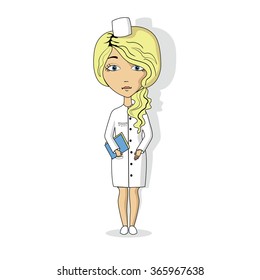 Nurse with book