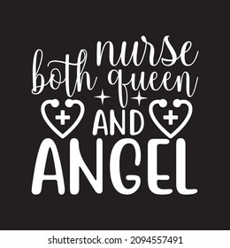 nurse both queen and angel vector file