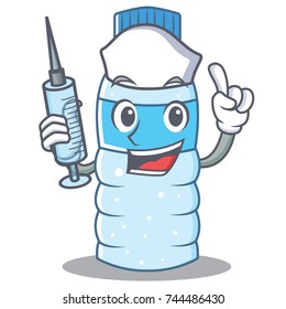 Nurse bottle character cartoon style