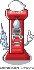 Nurse boxing game machine on the cartoon