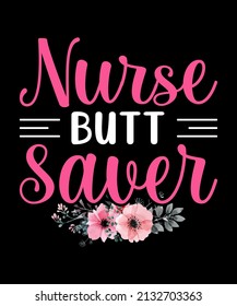 Krankenschwester butt sauer t shirt design.