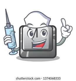 Nurse button M in the character shape
