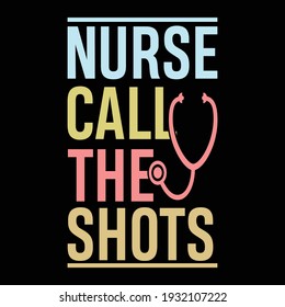nurse call the shots, best nurse, nurse heartbeat vector art