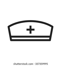 Nurse, cap, healthcare icon vector image. Can also be used for healthcare and science. Suitable for use on web apps, mobile apps and print media.