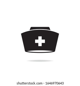 Nurse cap icon design isolated on white background. Vector illustration