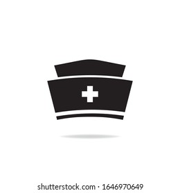 Nurse cap icon design isolated on white background. Vector illustration