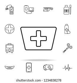 nurse cap line icon. Hospital icons universal set for web and mobile