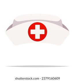 Nurse cap vector isolated illustration