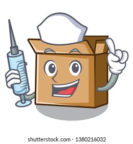 Nurse cardboard in the a character shape