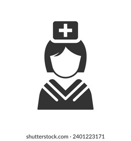 Nurse care icon (vector graphics)