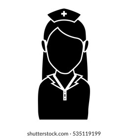 nurse character isolated icon