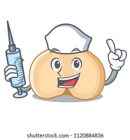 Nurse chickpeas character cartoon style
