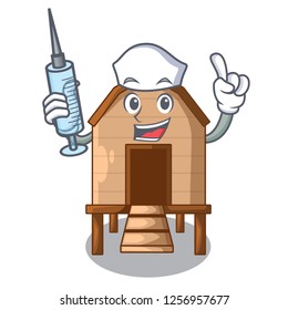 Nurse chiken coop isolated on a mascot