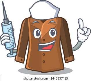 Nurse coat isolated with in the mascot