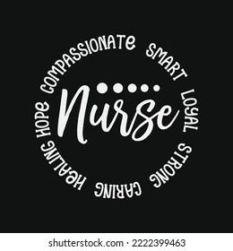 Nurse Compassionate Smart Strong, Healthcare Workers