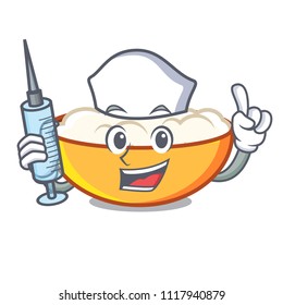 Nurse cottage cheese character cartoon