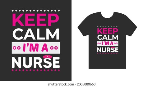 Ich bin ein T-Shirt Design, Vektorgrafik, Typografie Best Nurse T Shirt Design.Super hero Krankenschwester Lebenshemd.Nurse T-Shirt Design.
