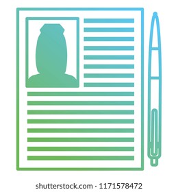 nurse curriculum vitae with pen
