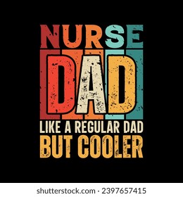 Nurse Papa lustige Väter Tag T-Shirt Design