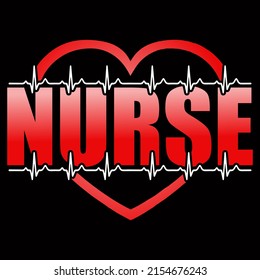 Nurse day t shirt design vector illustration.