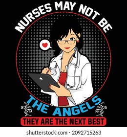 Nurse  design or t-shirt design vector file.