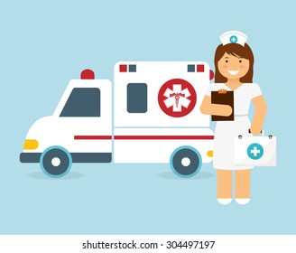 Nurse design, vector illustration 10 eps graphic