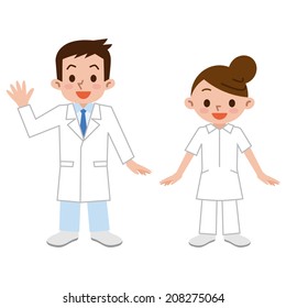 Nurse and doctor