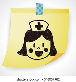 nurse doodle drawing
