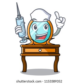 Nurse dressing table character cartoon