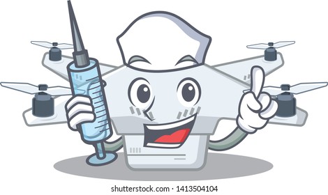 Nurse drone toy in cartoon school bag