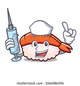 Nurse ebi sushi character cartoon
