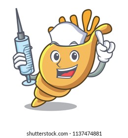 Nurse exotic shell character cartoon