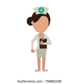 Nurse faceless avatar