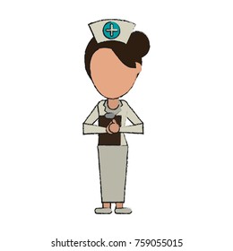 Nurse faceless avatar