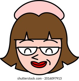 Nurse Facial expression Emotions and sorrows Interesting illustration material