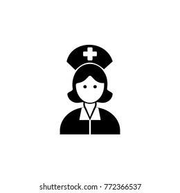 Nurse female Icon. Medicine icon. Element treatment icon. Premium quality graphic design. Signs, outline symbols collection icon for websites, web design, mobile app on white background
