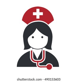 Nurse flat, Doctor icons vector illustration design