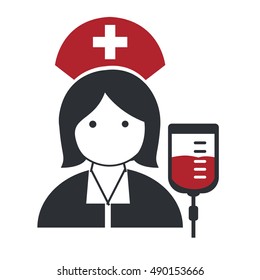 Nurse flat, Doctor icons vector illustration design