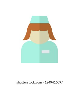 nurse flat vector icon