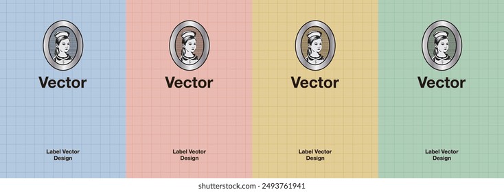 
nurse frame emblem collection button elements