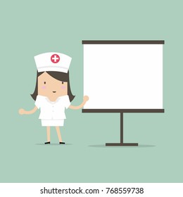 a nurse is giving a presentation about health promotion