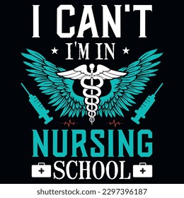 Nurse graphics tshirt design vector design 