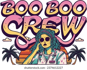 Nurse Halloween vector for T-shirt 