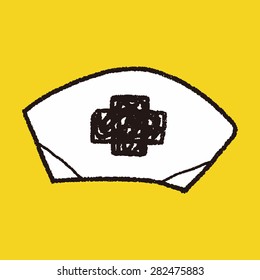 nurse hat doodle drawing